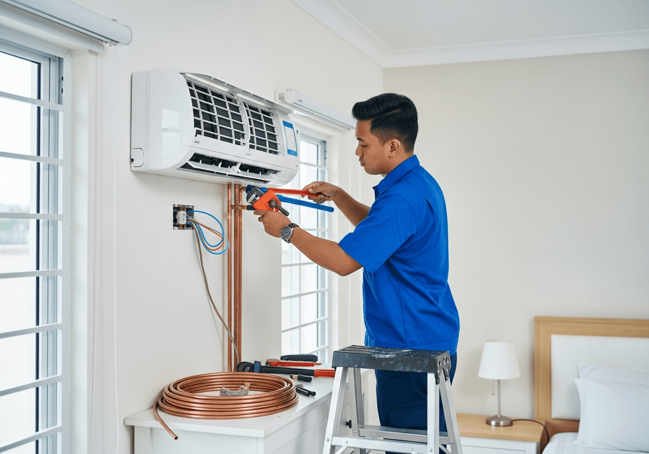 Pemasangan Unit Baru Toshiba